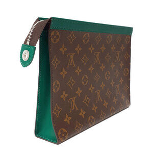 Louis Vuitton Macassar Clutch Monogram Voyage Pochette Bag